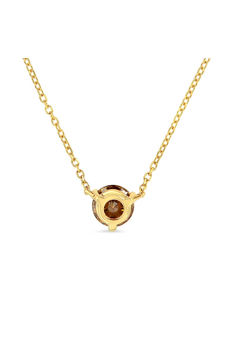 14K Yellow Gold 1/2 Ct Martini Lab Grown Yellow Diamond Solitaire Pendant Necklace, Alternate, color, Yellow