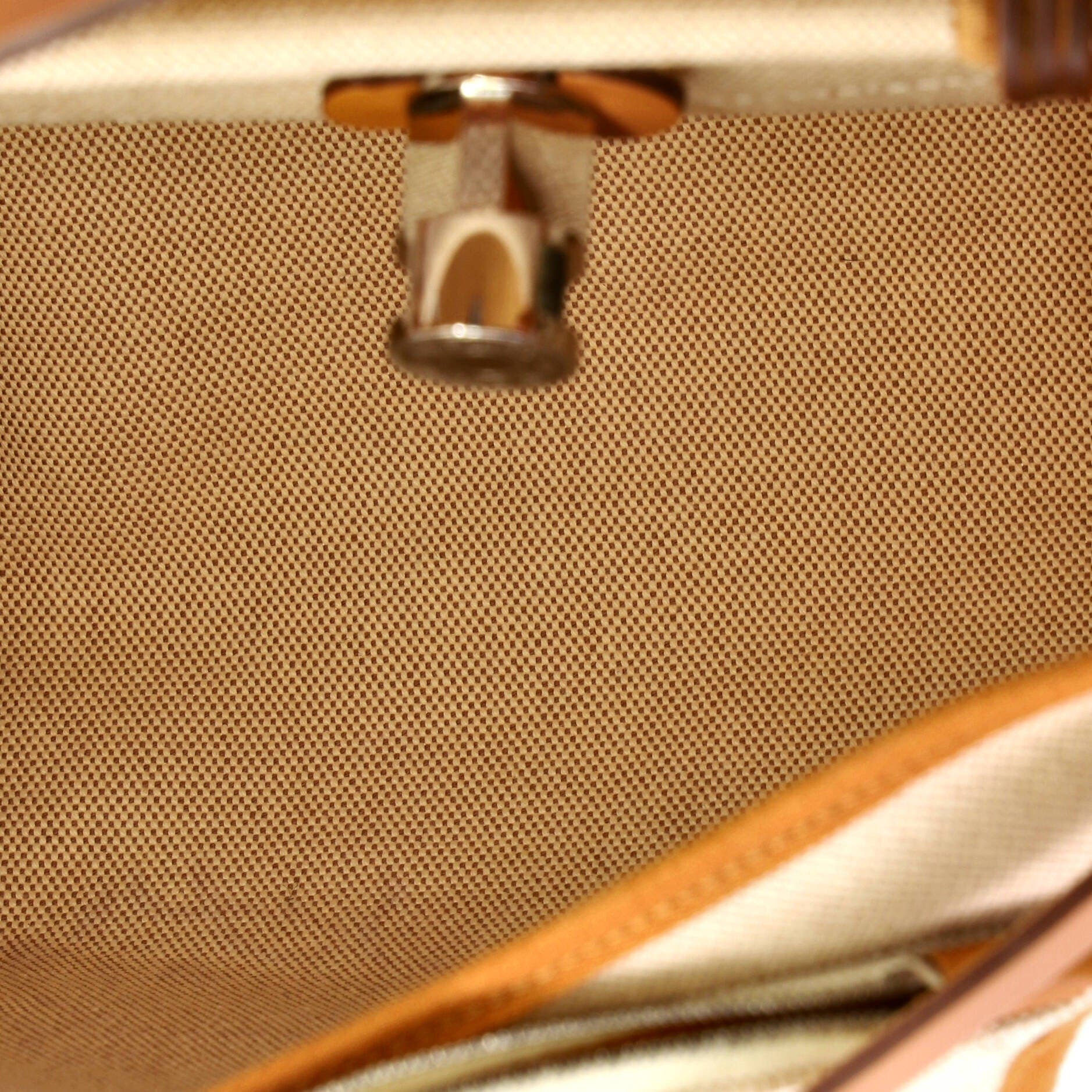 Pre-Owned Hermes Herbag Zip Pegase Pop Toile and Leather 31, Alternate, color, Ecru