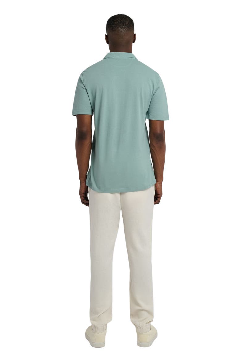 Button Front Elastic Linen Pant, Alternate, color, OAT