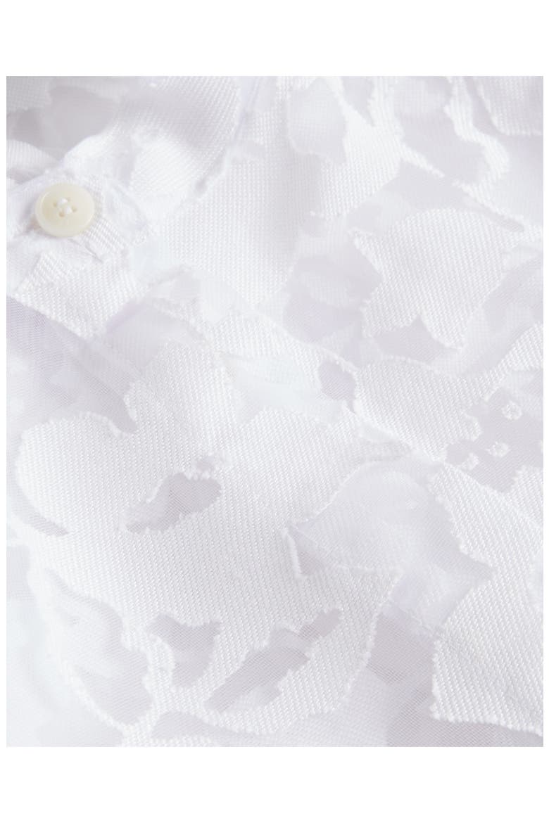 Claarey Floral Motif Midi Dress, Alternate, color, WHITE