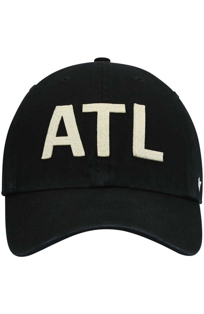'47 Women's '47 Black Atlanta Falcons Finley Clean Up Adjustable Hat, Alternate, color, Black