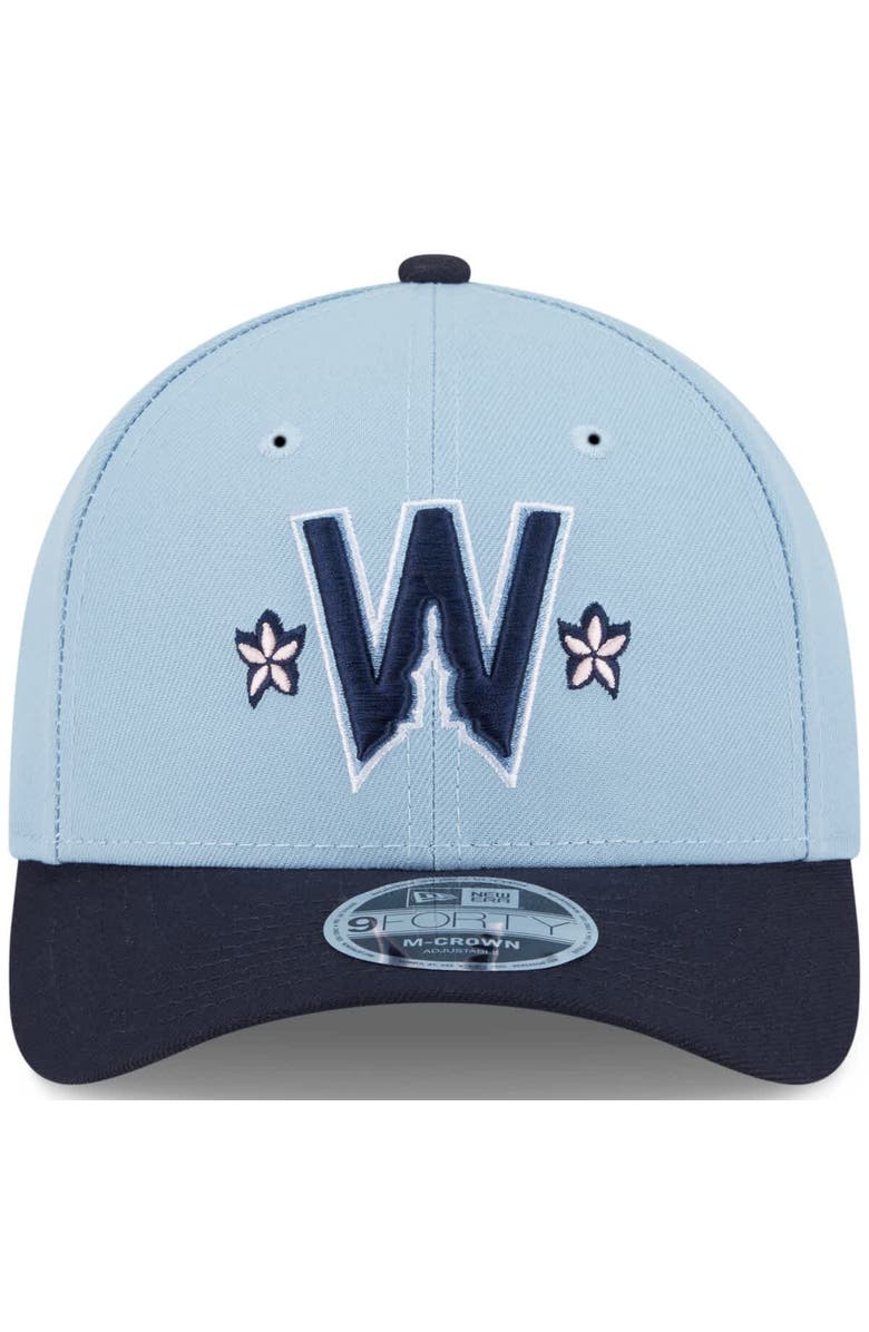 New Era Men's New Era Light Blue/Navy Washington Nationals 2025 City Connect 9FORTY M-Crown Adjustable Hat, Alternate, color, Light Blue