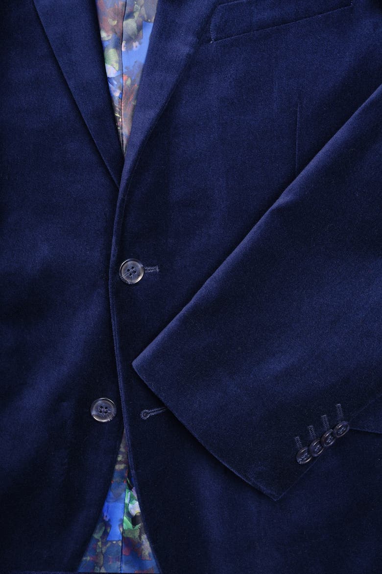 Velvet Blazer, Alternate, color, NAVY