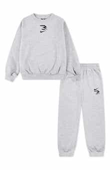 3 Brand Kids' Logo Fleece Sweatshirt & Joggers Set