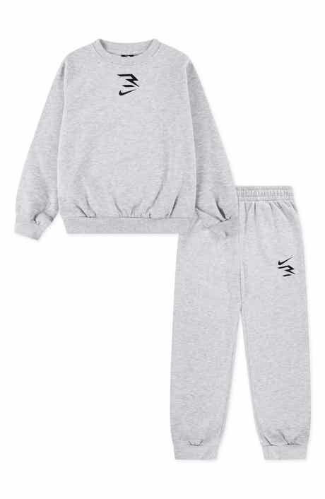 3 Brand Kids' Logo Fleece Sweatshirt & Joggers Set