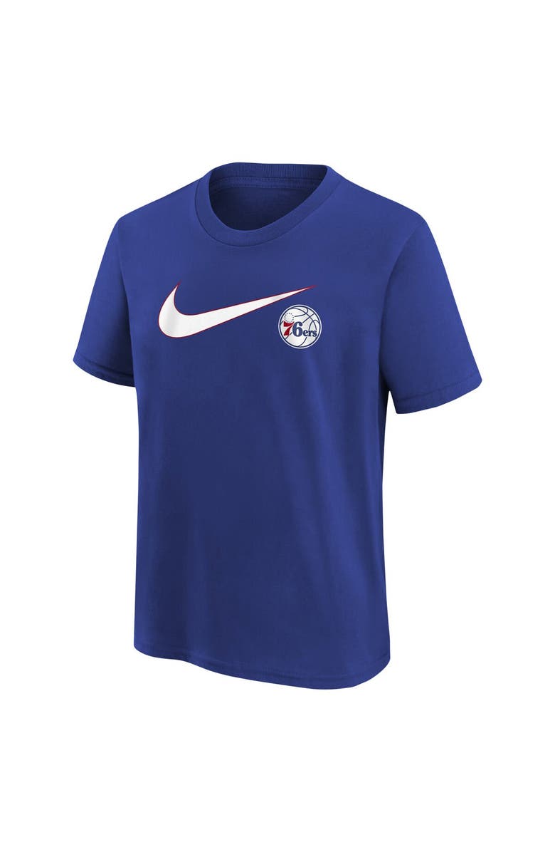 Nike Youth Nike Royal Philadelphia 76ers Swoosh T-Shirt, Alternate, color, 