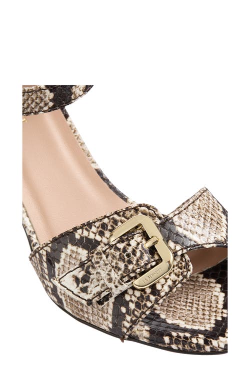 Lk Bennett Reeva Oloid Ankle Strap Sandal In Black/white