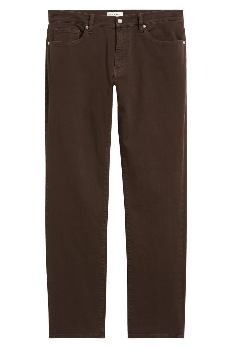 Modern Straight Jeans, Alternate, color, GARAGE DARK BROWN