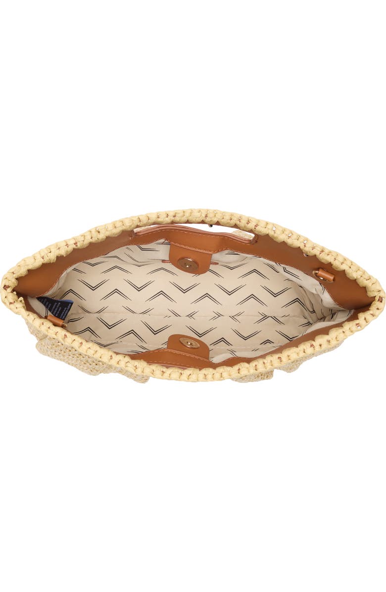 MODA LUXE Straw Crossbody Clutch, Alternate, color, Tan