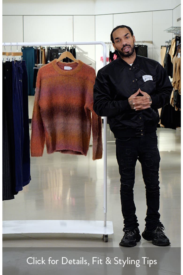 Ombré Stripe Relaxed Fit Sweater video