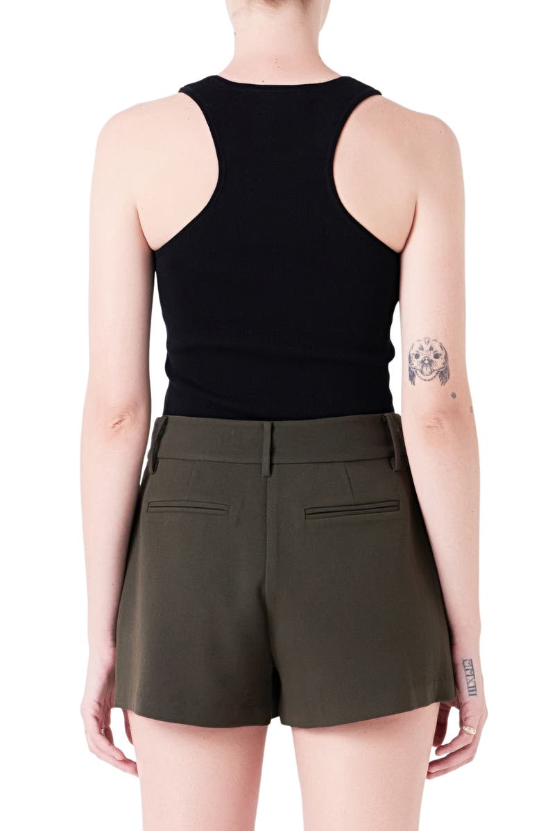 Grey Lab Racerback Rib Sweater Tank, Alternate, color, Black