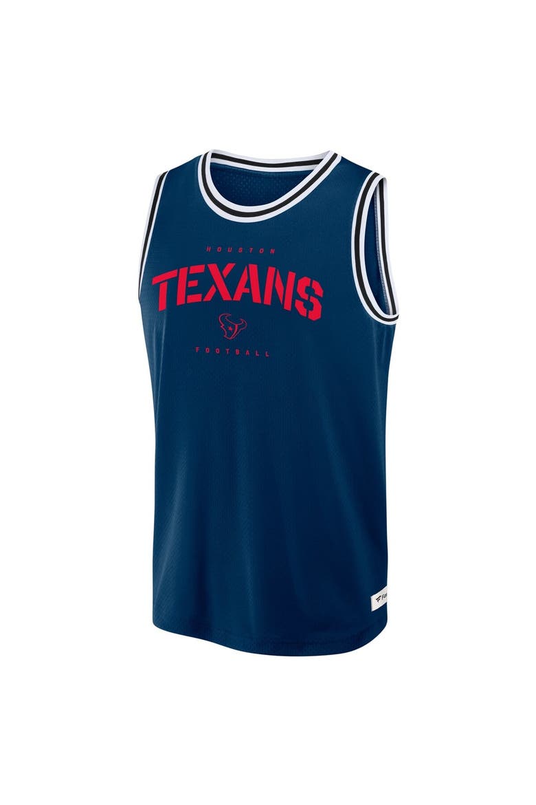 Men's Fanatics Navy Houston Texans Elements Future Ground Jersey Tank Top, Alternate, color, Navy