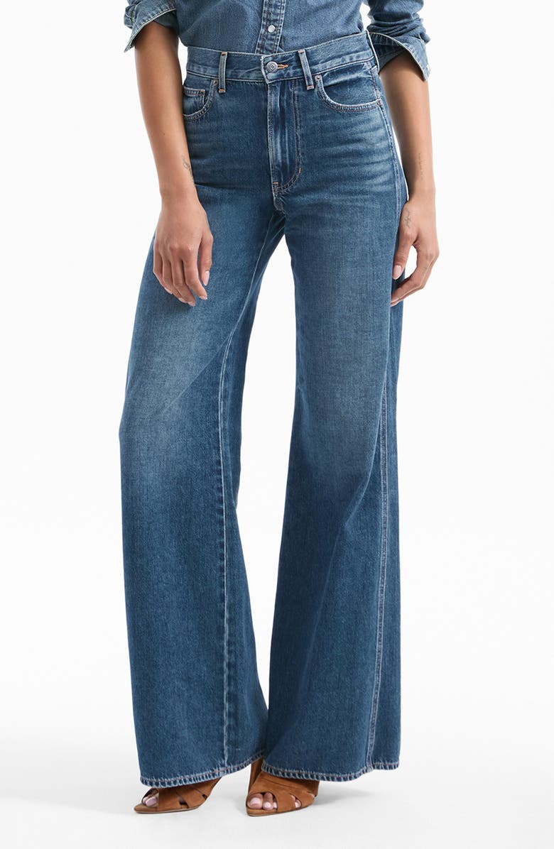 Veronica Beard Kasey Wide Leg Jeans, Alternate, color, City Stroll