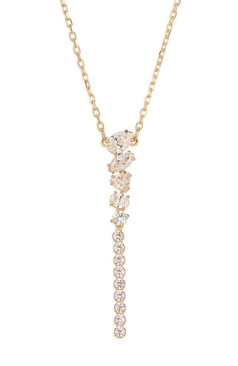 Mesmera Mixed Cut Crystal Y-Necklace