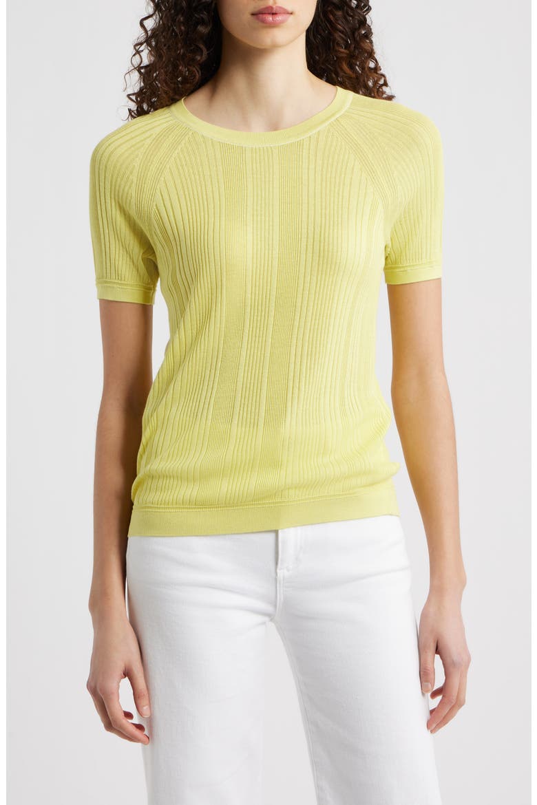 Teresa Rib T-Shirt, Main, color, ENDIVE
