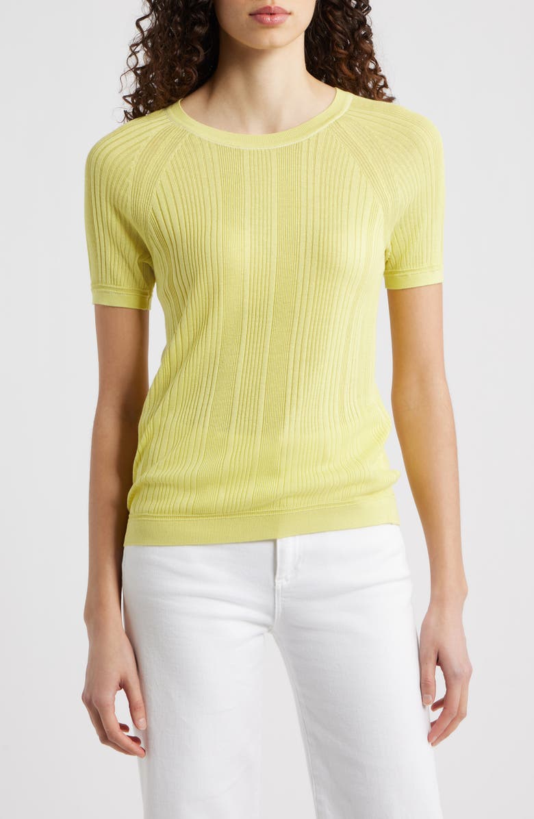 rag & bone Teresa Rib T-Shirt, Main, color, Endive