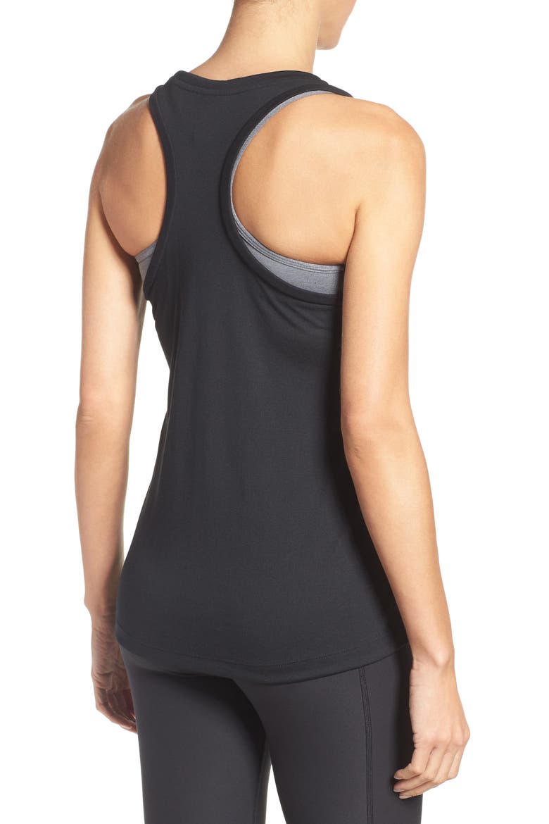 Essential Logo Tank, Alternate, color, BLACK/ BLACK/ WHITE