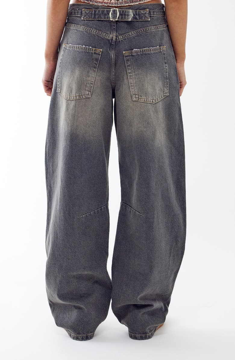 BDG Urban Outfitters Logan Tinted Wide Leg Jeans, Alternate, color, Light Grey