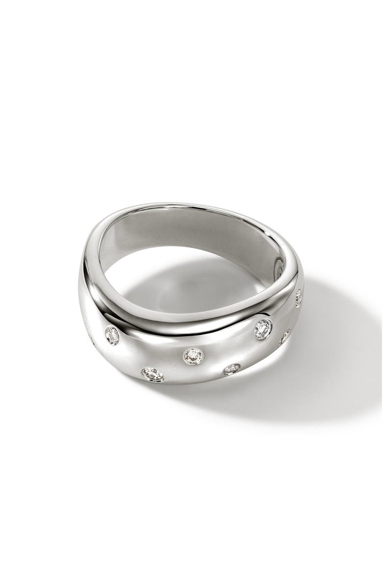 John Hardy Surf Diamond Band Ring, Main, color, 