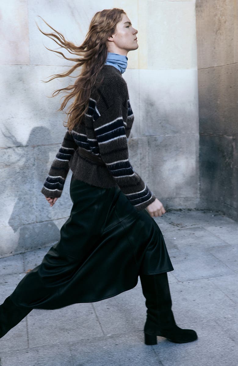 MANGO Stripe Sweater, Alternate, color, 