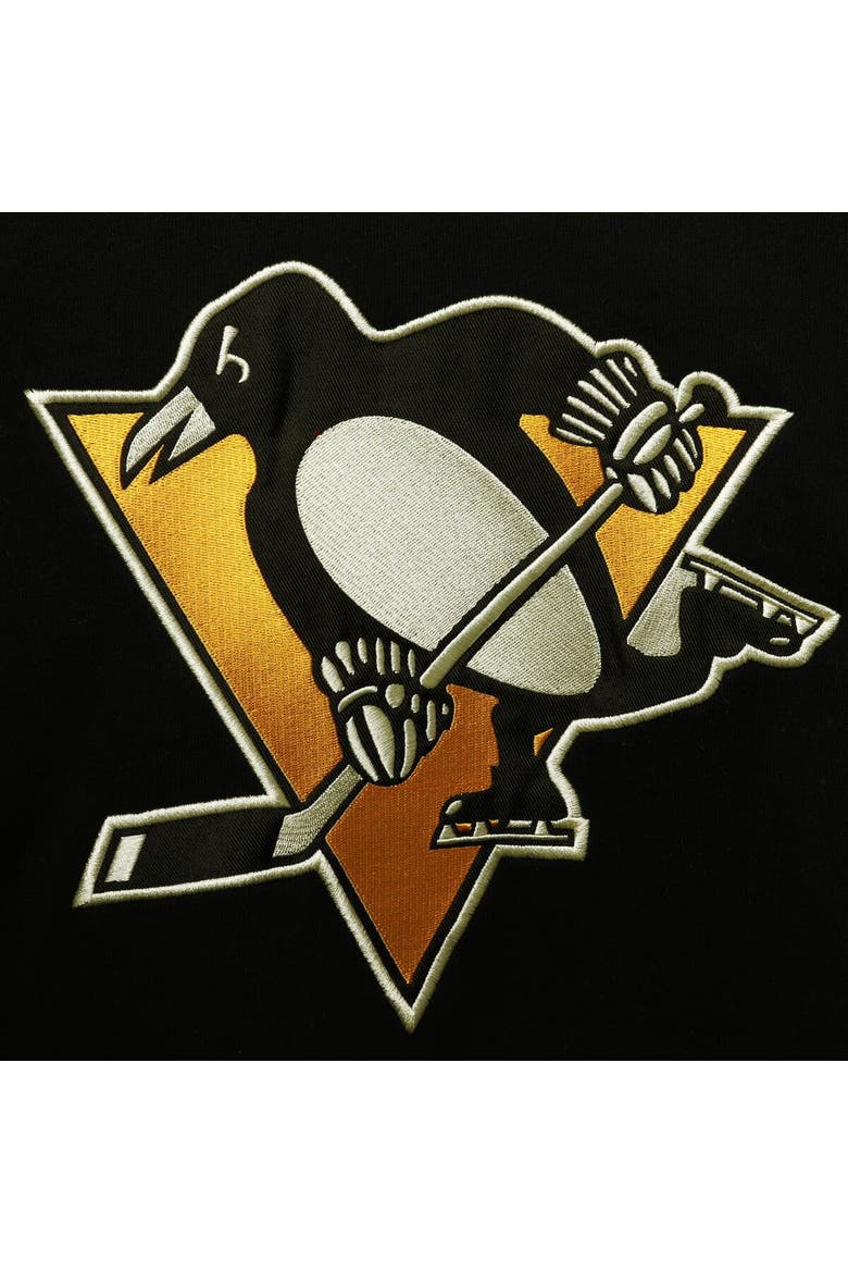 Men's '47 Mario Lemieux Black Pittsburgh Penguins Retired Player Name & Number Lacer Pullover Hoodie, Alternate, color, Black