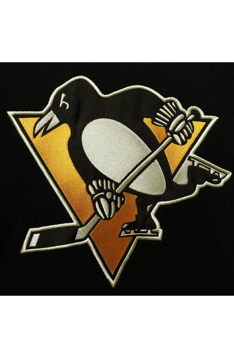 '47 Men's '47 Mario Lemieux Black Pittsburgh Penguins Retired Player Name & Number Lacer Pullover Hoodie, Alternate, color, Black