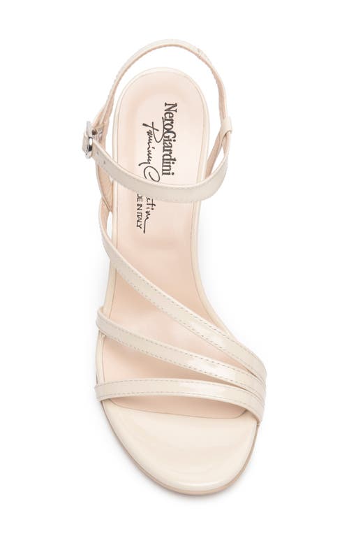 Nerogiardini Ankle Strap Sandal In Beige