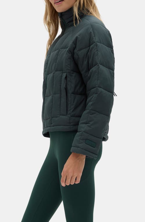 Halfdays Nellie Packable Puffer Jacket In Green