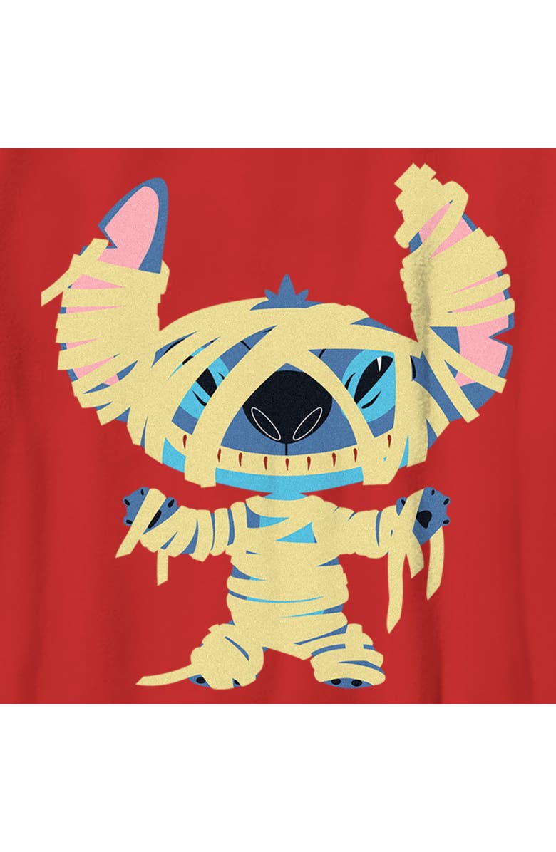 Lilo & Stitch Boy's Lilo & Stitch Halloween Mummy Stitch  Graphic T-Shirt, Alternate, color, Red