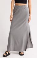 GO COUTURE Slit Maxi Skirt