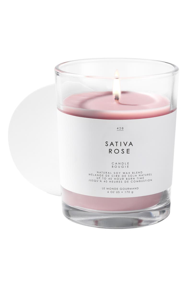 LE MONDE GOURMAND Sativa Rose Scented Candle, Alternate, color,