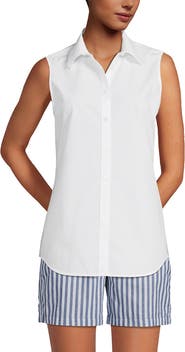 Lands' End Sleeveless No Iron Shirt