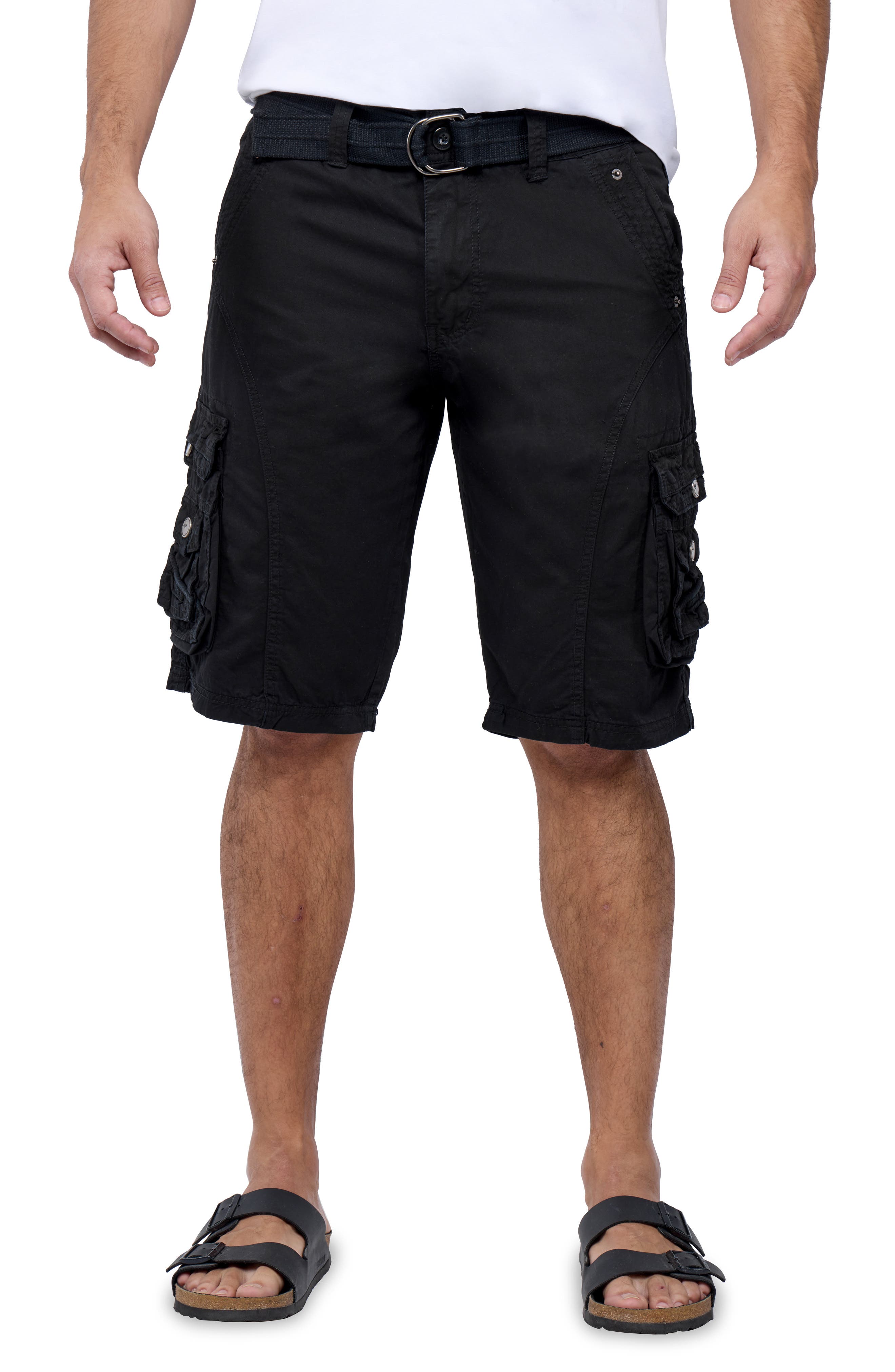 XRAY Belted Snap Detail Cargo Pants