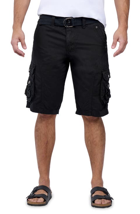 Belted Snap Detail Cargo Pants (Regular, Big & Tall)