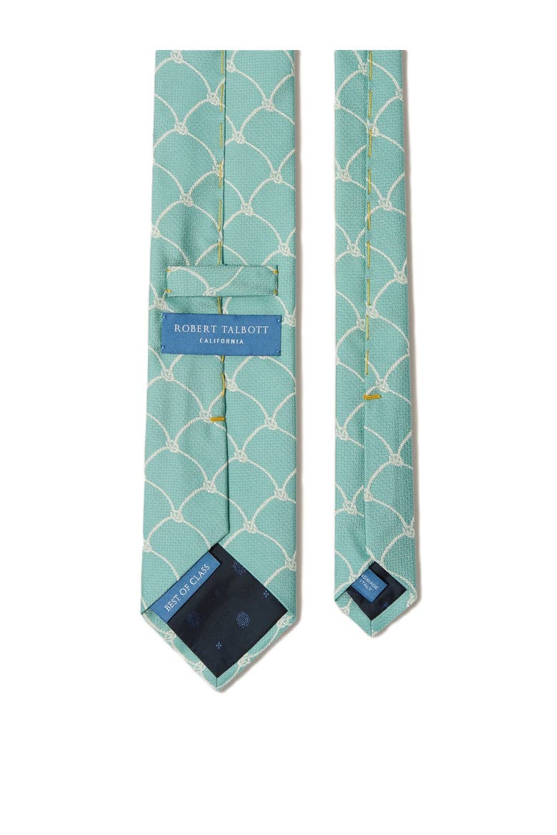 Robert Net Rope Best of Class Necktie, Alternate, color, Aqua