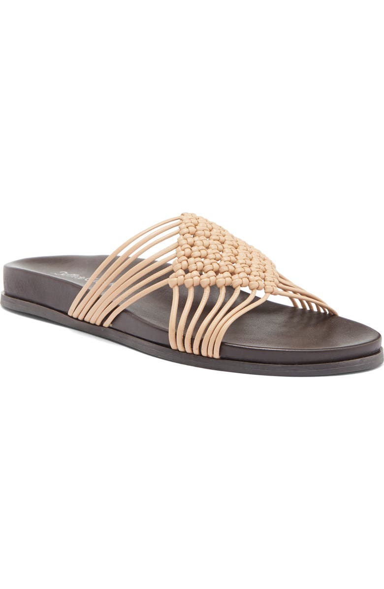 Jeffrey Campbell Plait Sandal, Main, color, Buff