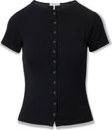 rag & bone The Knit Button T-Shirt