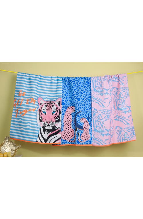 Tiramisu 3-piece Kitchen Towel Set In Blue