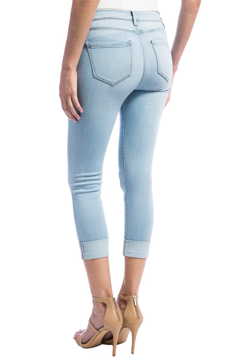 Liverpool Los Angeles Liverpool Charlie Wide Cuff Capri Jeans, Alternate, color,