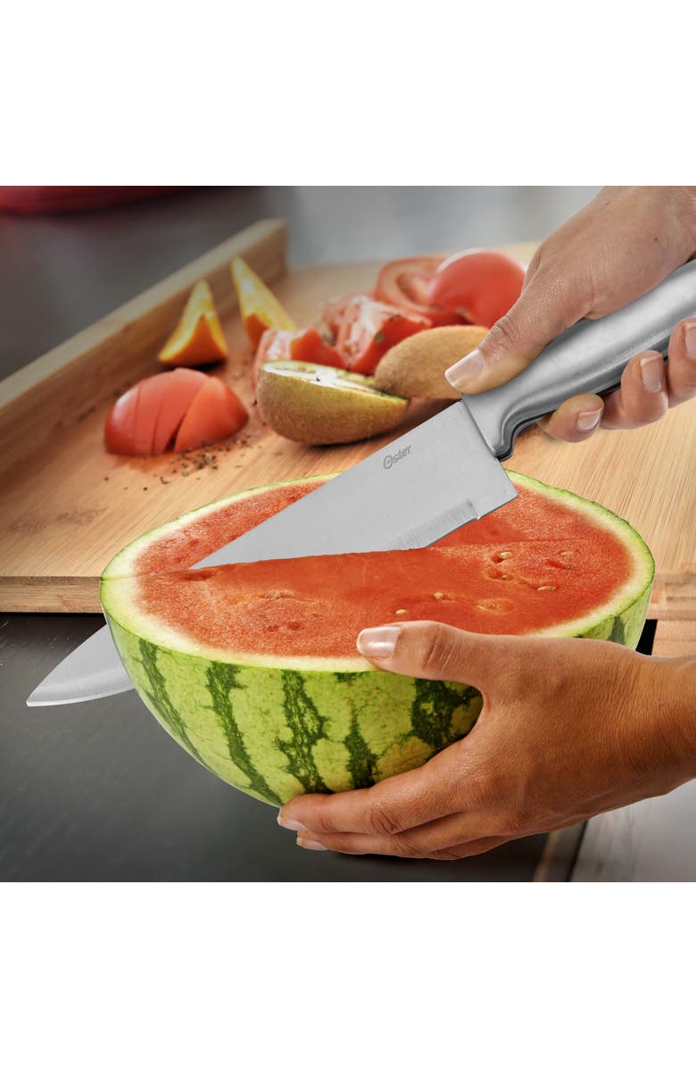 OSTER Baldwyn 4 Piece Stainless Steel Cutlery Knife Set, Alternate, color, Silver