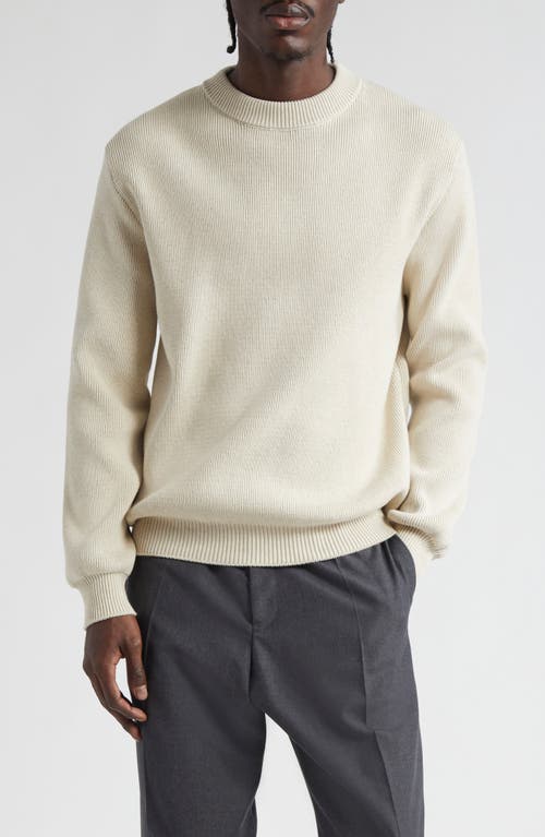 Golden Goose Journey Regular Fit Cotton Blend Rib Sweater in Panama at Nordstrom, Size X-Large