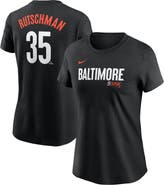 Nike Women's Nike Adley Rutschman Black Baltimore Orioles City Connect Fuse Name & Number T-Shirt