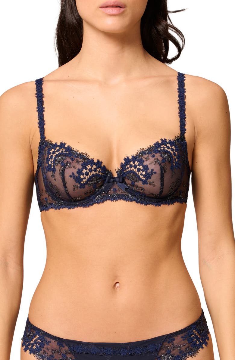 Simone Perele Wish Underwire Demi Bra, Alternate, color, Saphire