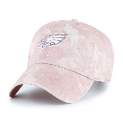 Women's '47 Pink Philadelphia Eagles  Gardenia Clean Up Adjustable Hat