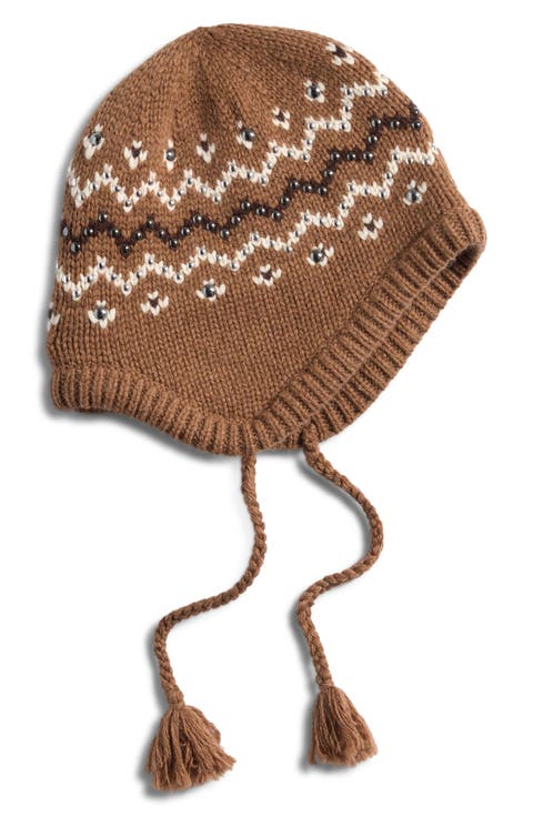 Fallon Stud Fair Isle Hat