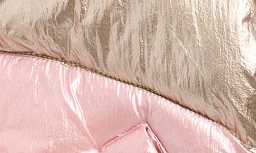 Rothschild Kids' Colorblock Hooded Puffer Jacket In Gold