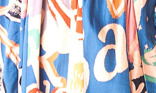 Maaji Tropical Bliss Cover-up Sundress In Blue