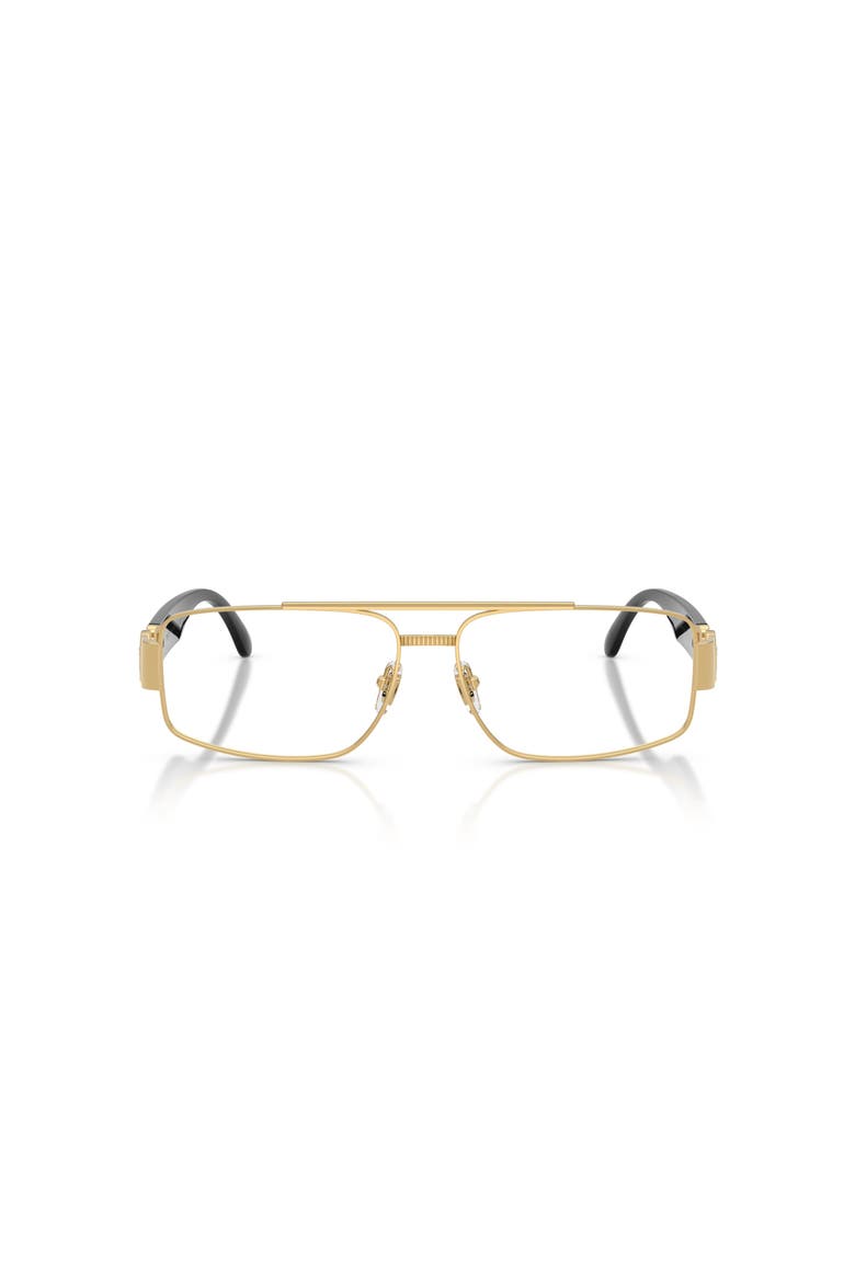 58mm Rectangle optical glasses, Alternate, color, Gold