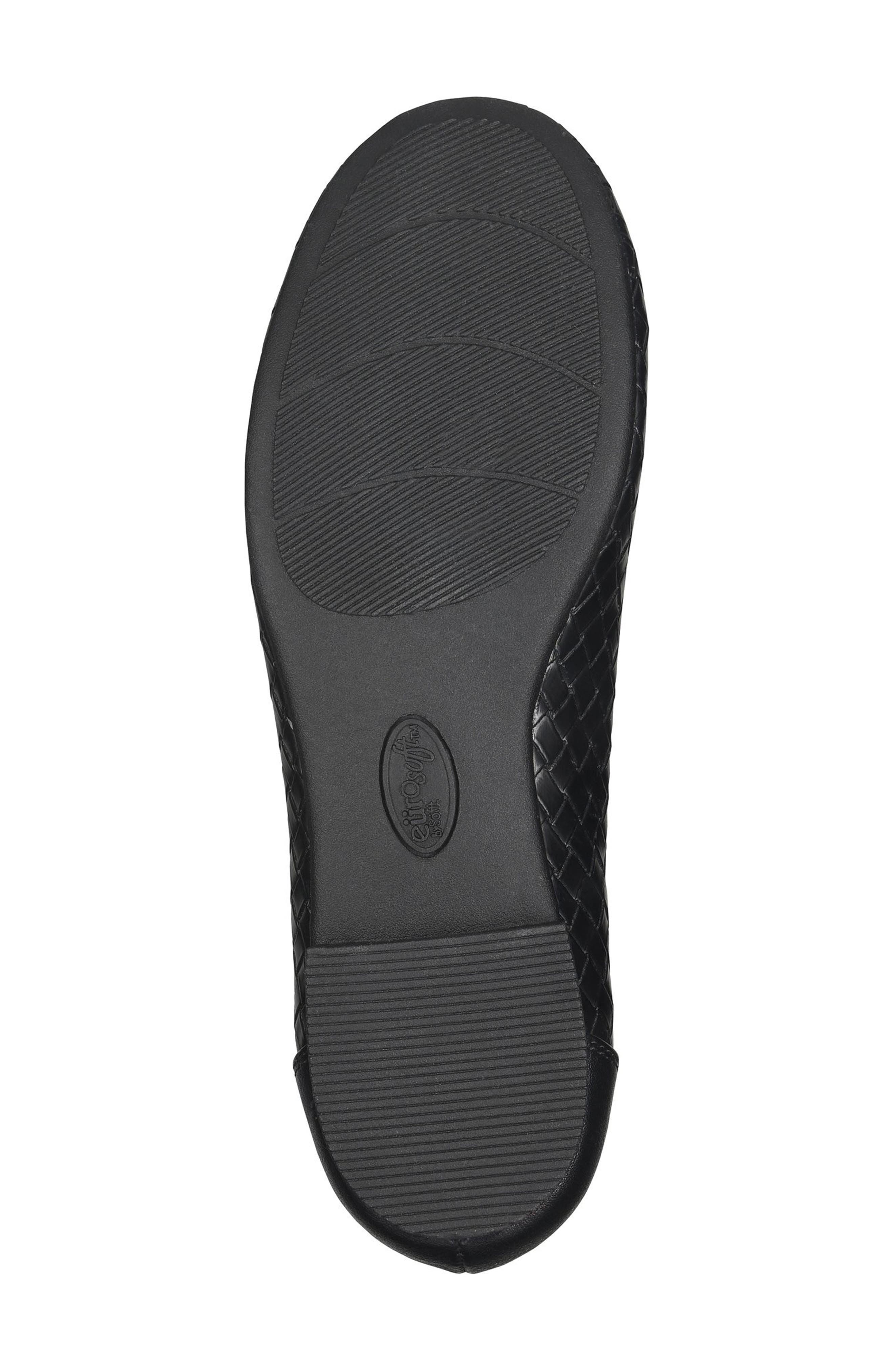 Tatum Woven Skimmer Flat, Alternate, color, BLACK