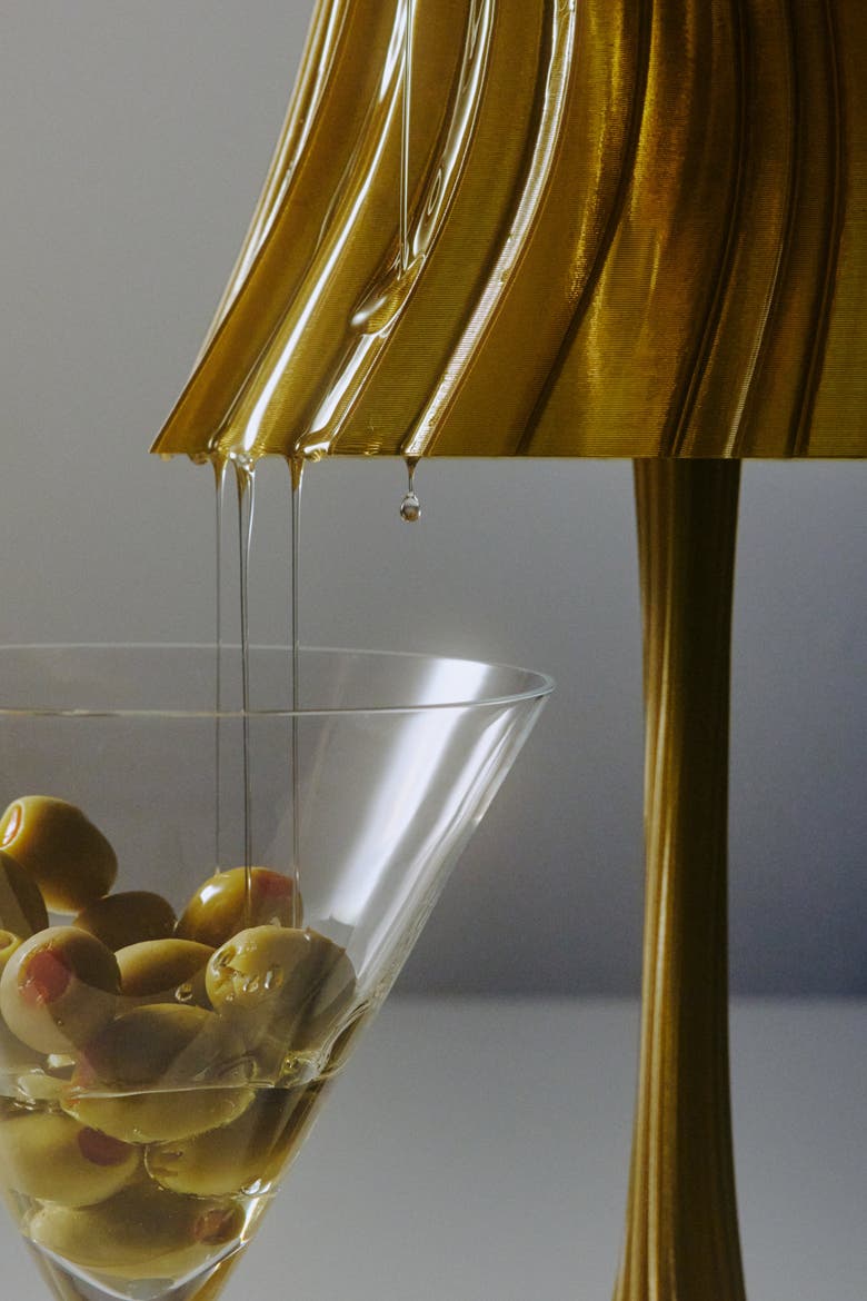 Pleat Lamp, Alternate, color, Olive Oil